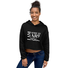 Load image into Gallery viewer, Limited Edition I am African Art in Motion Crop Hoodie
